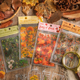 Waterproof Vintage Plant Leaves stickers pack,Stickers